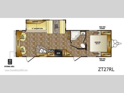 Floorplan - 2013 CrossRoads RV Zinger ZT27RL