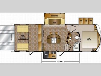 Floorplan - 2013 CrossRoads RV Elevation TF 3612