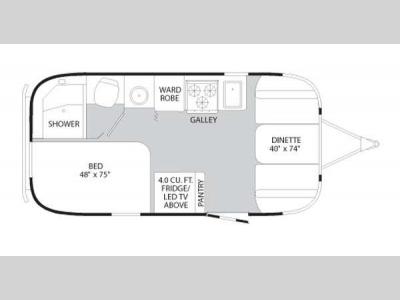 Floorplan - 2013 Airstream RV Flying Cloud 19