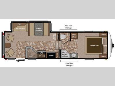 Floorplan - 2013 Keystone RV Sprinter Copper Canyon 252FWRLS