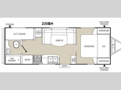 Floorplan - 2013 Coachmen RV Freedom Express LTZ 230BH