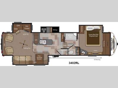 Floorplan - 2013 Keystone RV Montana 3402 RL