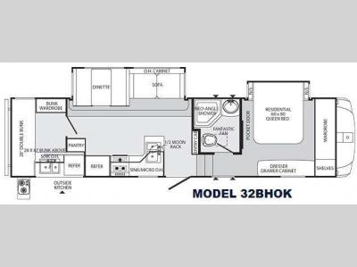 Floorplan - 2013 Palomino Sabre 32BHOK