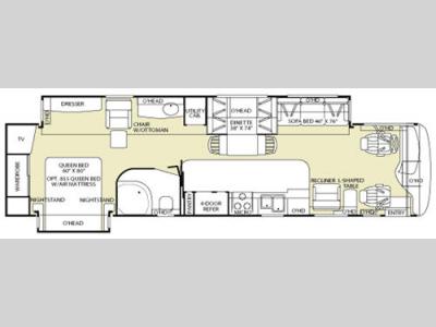 Floorplan - 2006 Fleetwood RV Discovery 39V