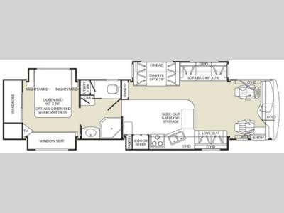 Floorplan - 2006 Fleetwood RV Bounder Diesel 38L