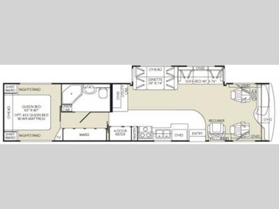 Floorplan - 2006 Fleetwood RV Bounder Diesel 39Z