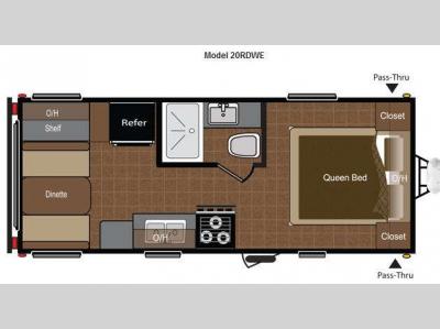 Floorplan - 2012 Keystone RV Hideout 20RDWE