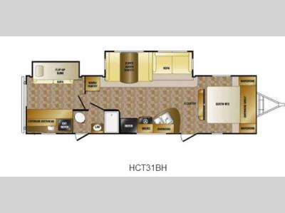 Floorplan - 2013 CrossRoads RV Hill Country HCT31BH