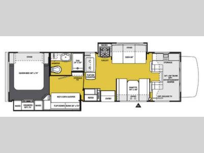 Floorplan - 2013 Forest River RV Sunseeker 3170DS Ford