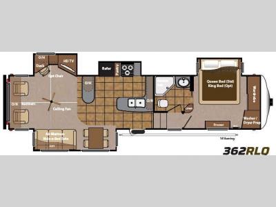 Floorplan - 2013 Keystone RV Mountaineer 362RLQ