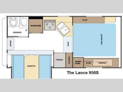 Floorplan - 2013 Lance 950S