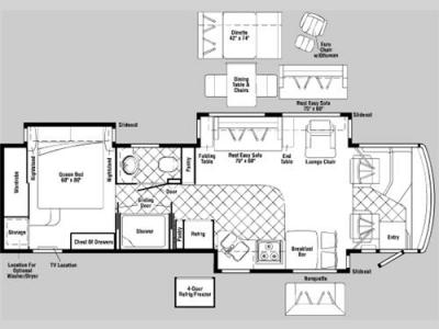 Floorplan - 2006 Itasca Ellipse 36LD NEW