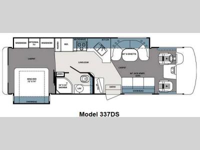 Floorplan - 2013 Forest River RV Georgetown XL 337DSF