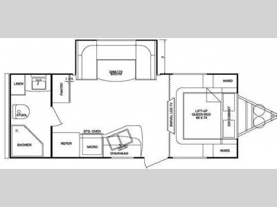 Floorplan - 2013 Cruiser Fun Finder X X-214 WSD