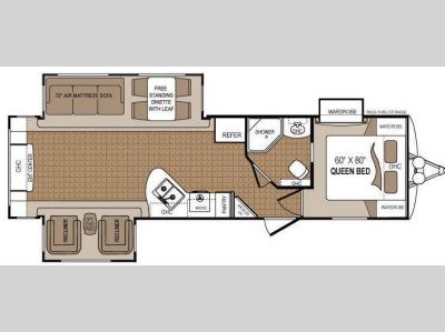 Floorplan - 2013 Dutchmen RV Komfort 2955RE