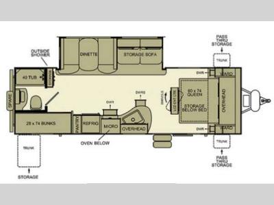 Floorplan - 2013 EverGreen RV i-Go G256BH