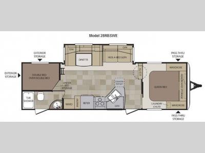 Floorplan - 2013 Keystone RV Cougar Half-Ton Series 28RBSWE