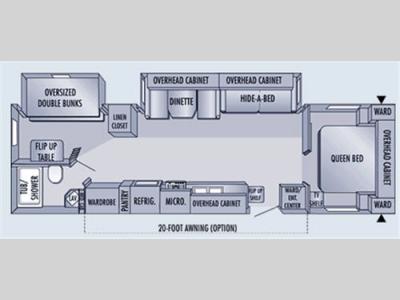 Floorplan - 2006 Jayco Eagle 314BHDS