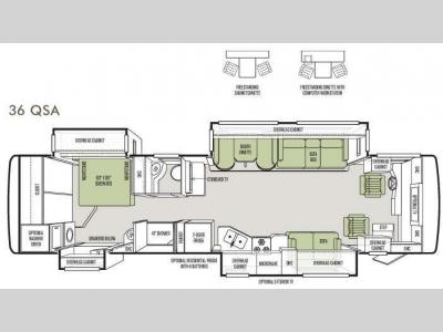 Floorplan - 2013 Tiffin Motorhomes Allegro RED 36 QSA