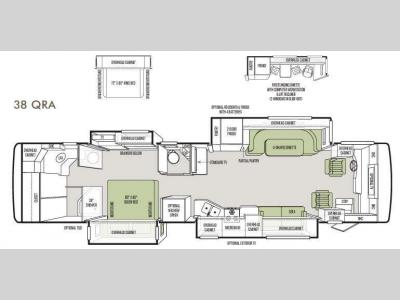 Floorplan - 2013 Tiffin Motorhomes Allegro RED 38 QRA