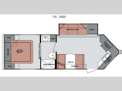 Floorplan - 2013 Cruiser ViewFinder Signature V-24SD