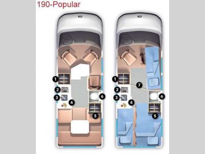 Floorplan - 2013 Roadtrek 190-Popular