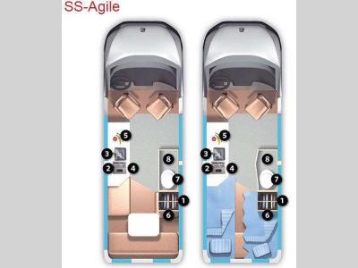 Floorplan - 2013 Roadtrek SS-Agile