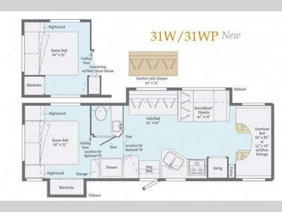 Floorplan - 2013 Itasca Impulse 31W