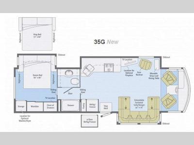Floorplan - 2013 Itasca Sunova 35G