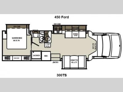 Floorplan - 2013 Coachmen RV Concord 300TS Ford