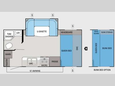 Floorplan - 2013 Jayco Jay Feather Ultra Lite 197