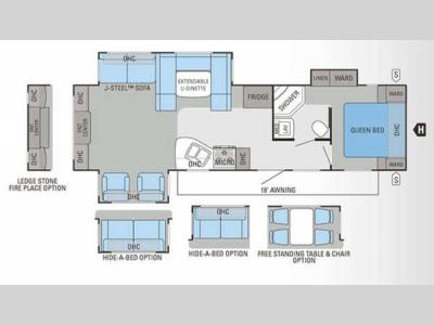 Floorplan - 2013 Jayco Eagle 308RETS