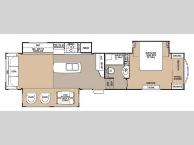 Floorplan - 2013 Forest River RV Cedar Creek 36CKTS