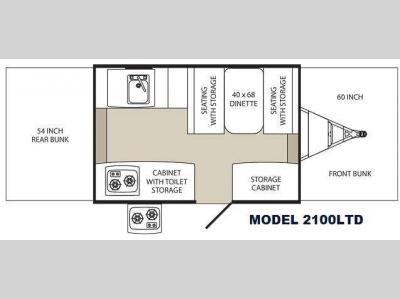 Floorplan - 2013 Palomino Tent Campers 2100 LTD