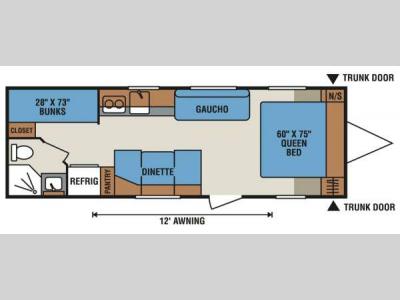 Floorplan - 2013 KZ Sportsmen Classic 240