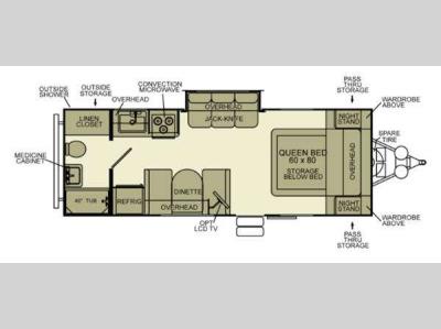 Floorplan - 2013 EverGreen RV Ever-Lite 27RB