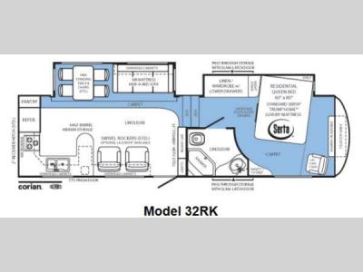 Floorplan - 2013 Forest River RV Wildcat Sterling Edition 32RK