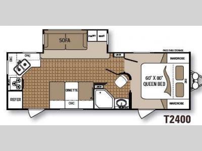 Floorplan - 2013 Dutchmen RV Komfort Trailblazer T2400RK