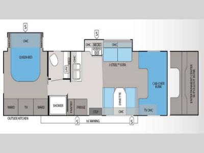 Floorplan - 2013 Jayco Greyhawk 29KS