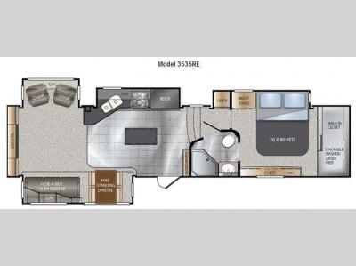 Floorplan - 2013 Keystone RV Alpine 3535RE