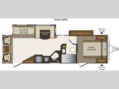 Floorplan - 2013 Keystone RV Laredo Super Lite 296RL