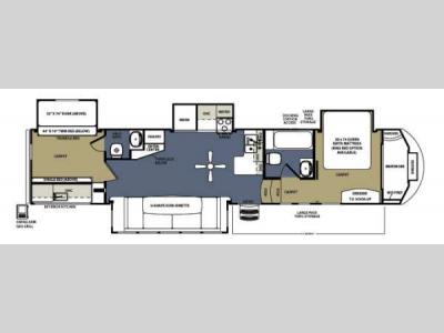 Floorplan - 2013 Forest River RV Sandpiper 376BHOK