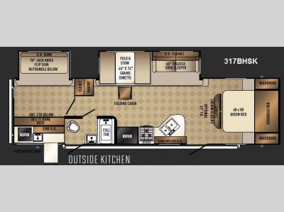 Floorplan - 2013 Palomino Solaire 317 BHSK