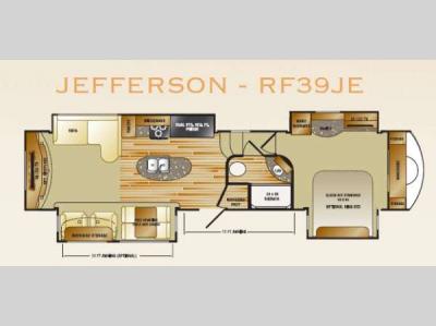 Floorplan - 2013 CrossRoads RV Rushmore  Jefferson RF39JE