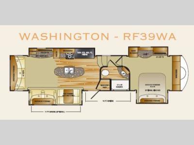 Floorplan - 2013 CrossRoads RV Rushmore Washington RF39WA