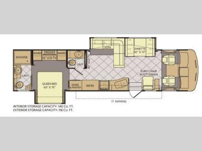 Floorplan - 2013 Fleetwood RV Southwind 36L