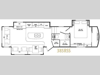 Floorplan - 2014 DRV Luxury Suites Tradition 385RSS