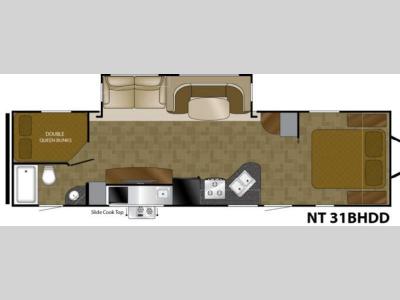 Floorplan - 2013 Heartland North Trail 31BHDD King