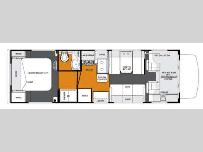 Floorplan - 2013 Forest River RV Forester 2901 Chevy
