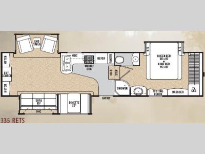 Floorplan - 2007 Coachmen RV Wyoming 335 RETS